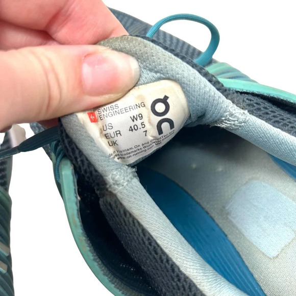 On Running Cloudswift Running Shoe In Teal/ Storm Women's Size 9 - Picture 8 of 8